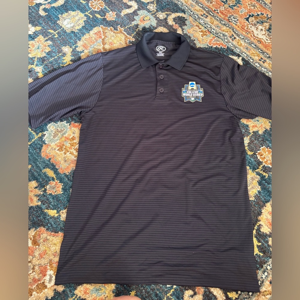 Black NCAA College World Series Polo Shirt